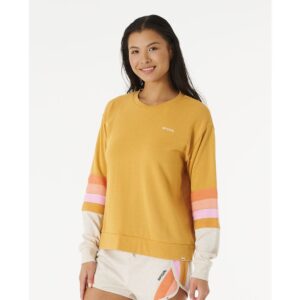Pull col rond Surfbreak, jaune
